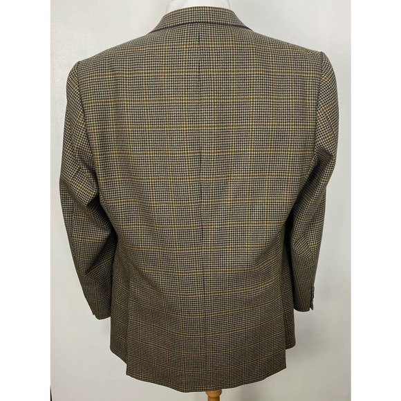 Carlo Barbera & C Italy houndstooth plaid virgin wool 3-button Germany blazer 46 - Picture 4 of 7
